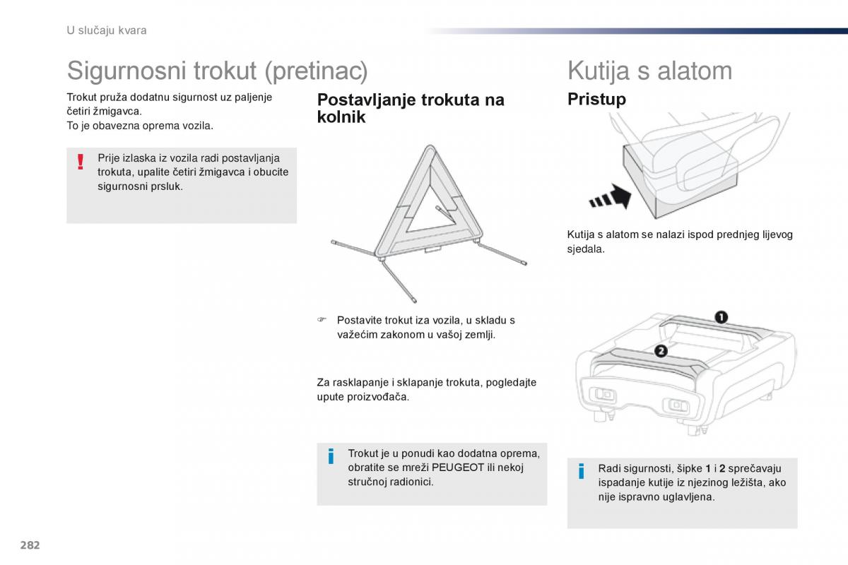 Peugeot Traveller vlasnicko uputstvo / page 284