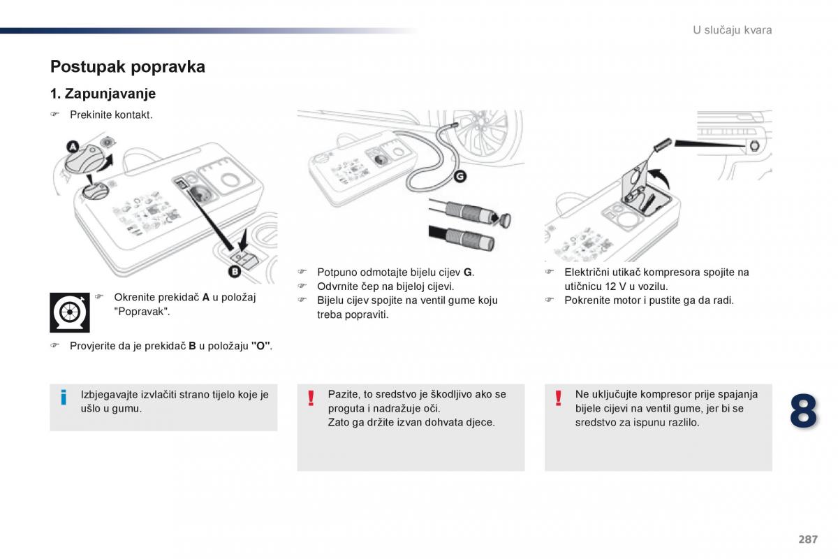 Peugeot Traveller vlasnicko uputstvo / page 289