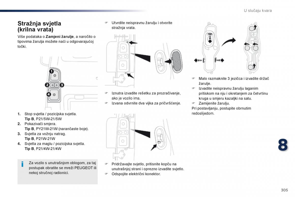 Peugeot Traveller vlasnicko uputstvo / page 307