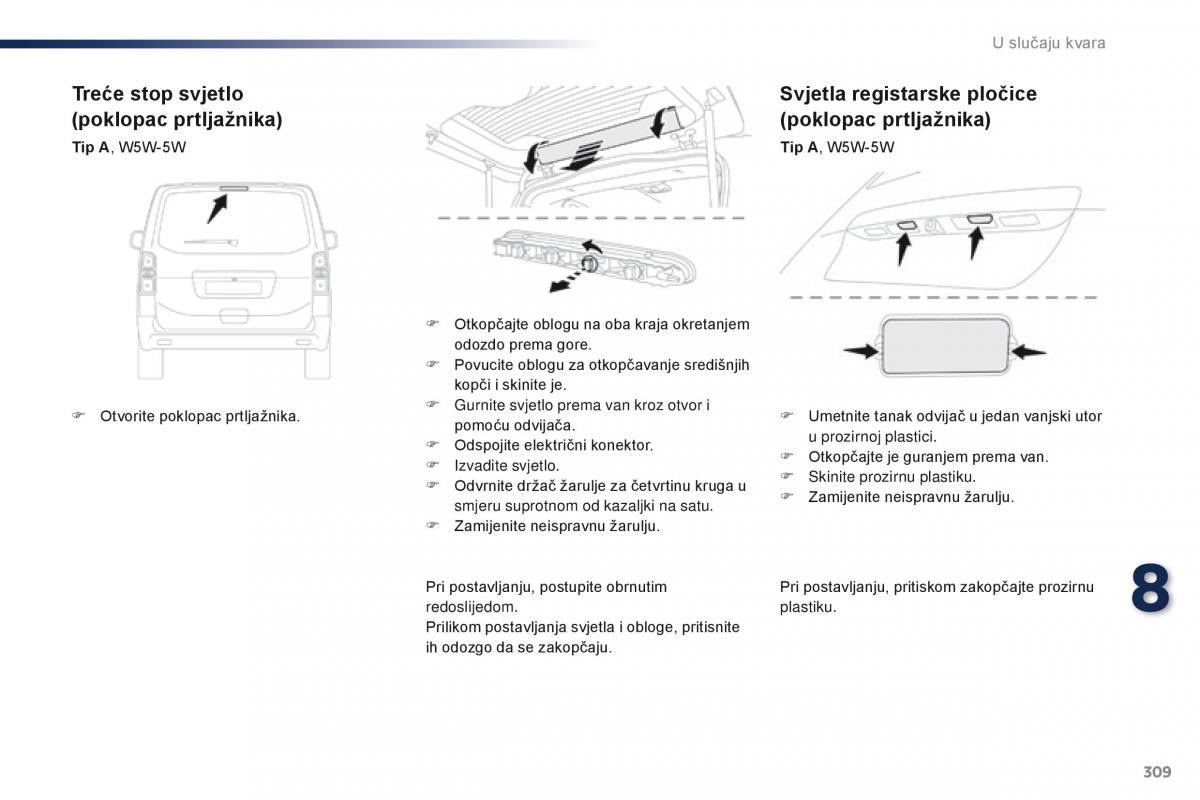 Peugeot Traveller vlasnicko uputstvo / page 311
