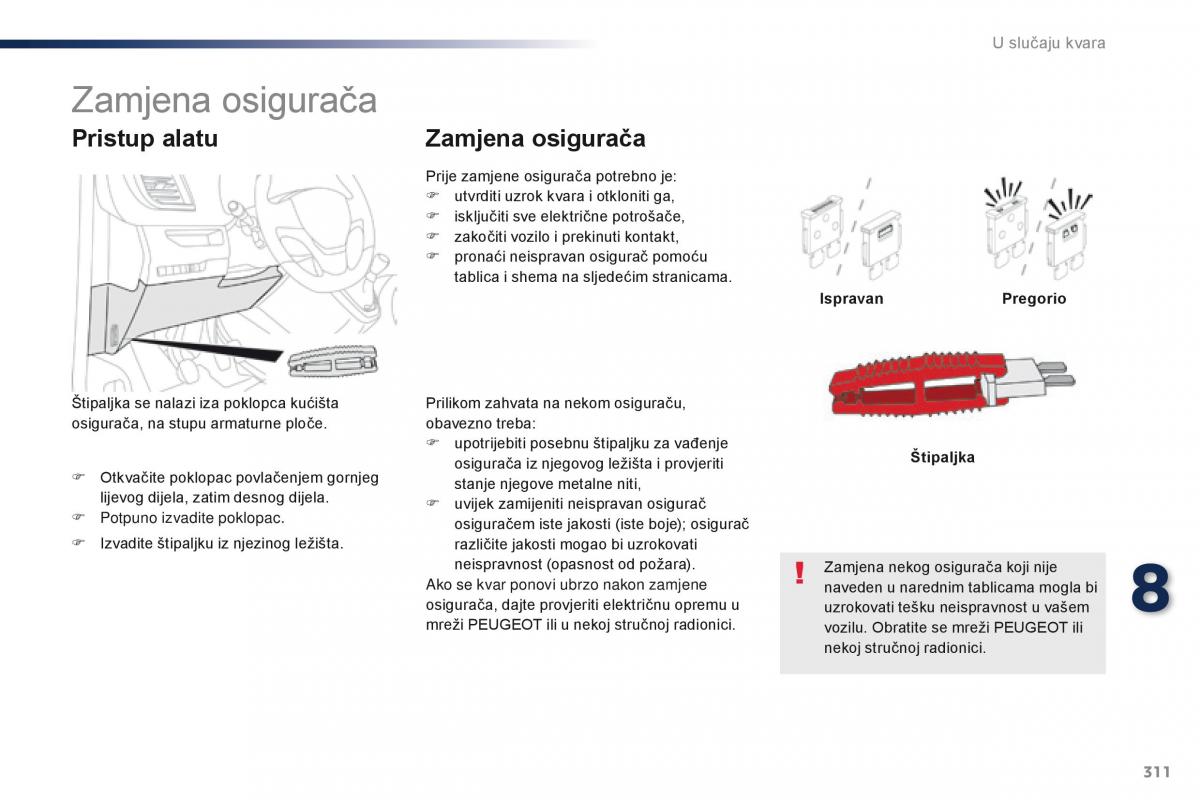 Peugeot Traveller vlasnicko uputstvo / page 313