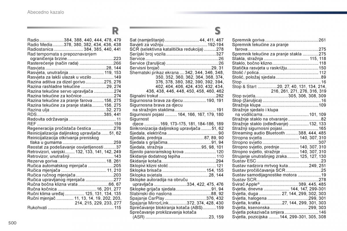 Peugeot Traveller vlasnicko uputstvo / page 502