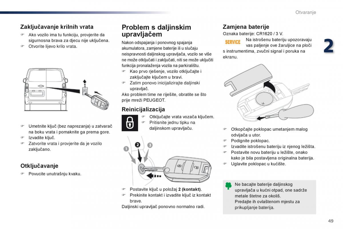 Peugeot Traveller vlasnicko uputstvo / page 53