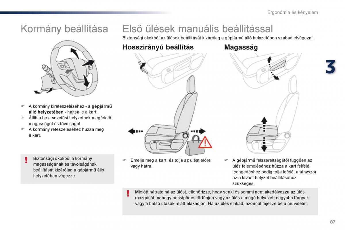 Peugeot Traveller Kezelesi utmutato / page 89