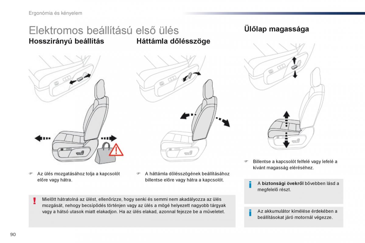 Peugeot Traveller Kezelesi utmutato / page 92