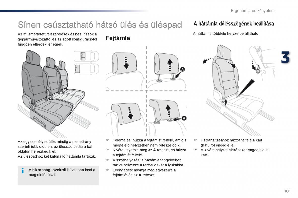 Peugeot Traveller Kezelesi utmutato / page 103