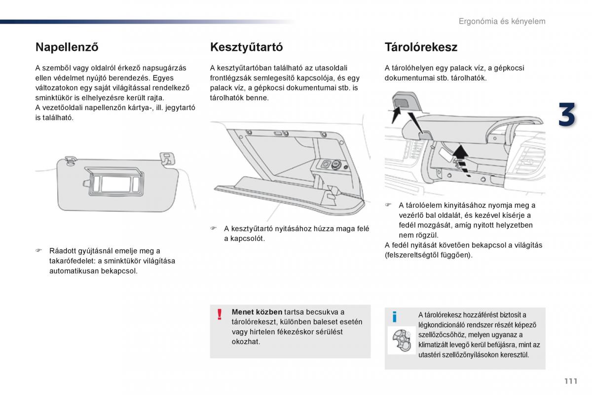 Peugeot Traveller Kezelesi utmutato / page 113