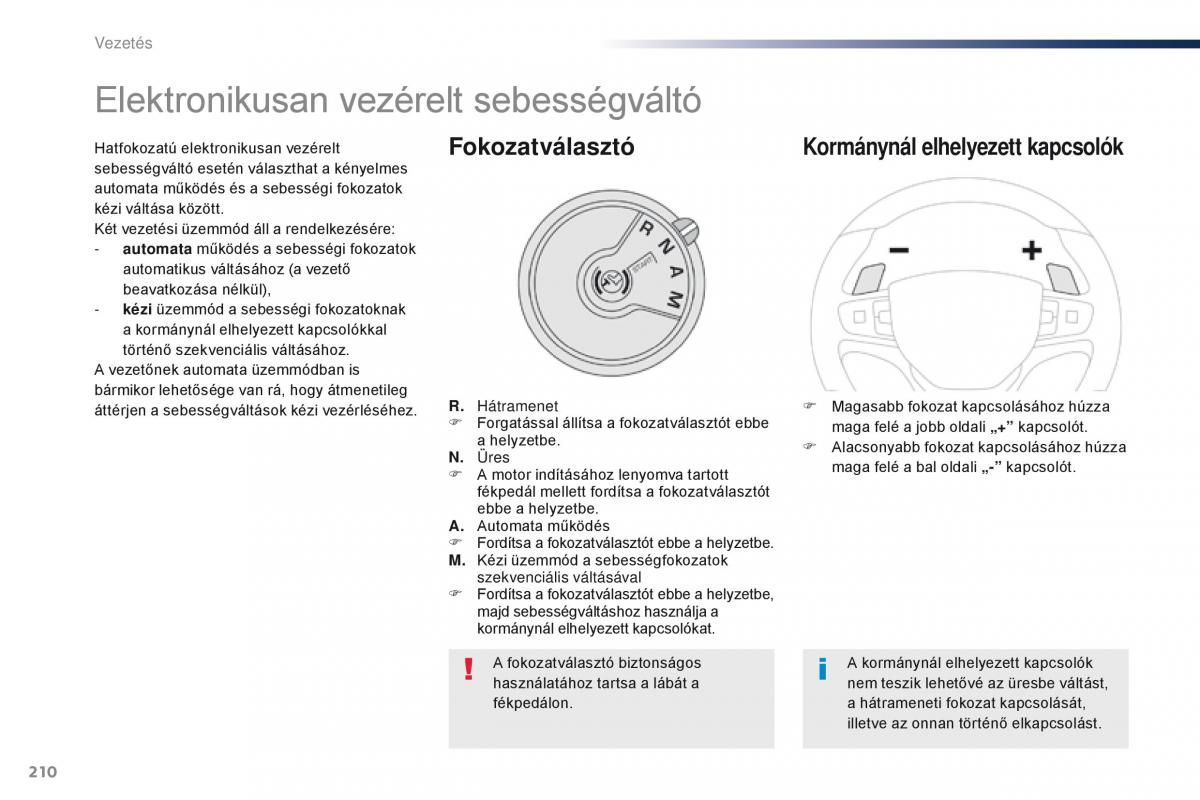 Peugeot Traveller Kezelesi utmutato / page 212