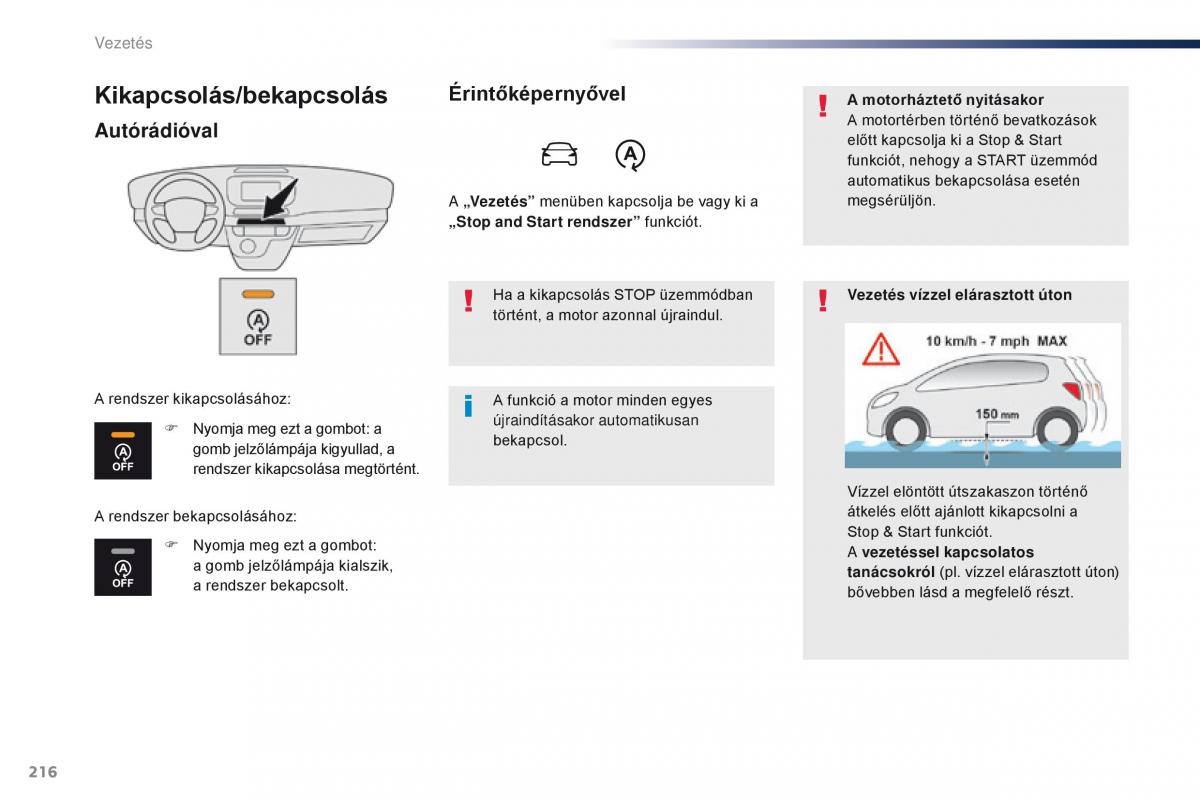 Peugeot Traveller Kezelesi utmutato / page 218