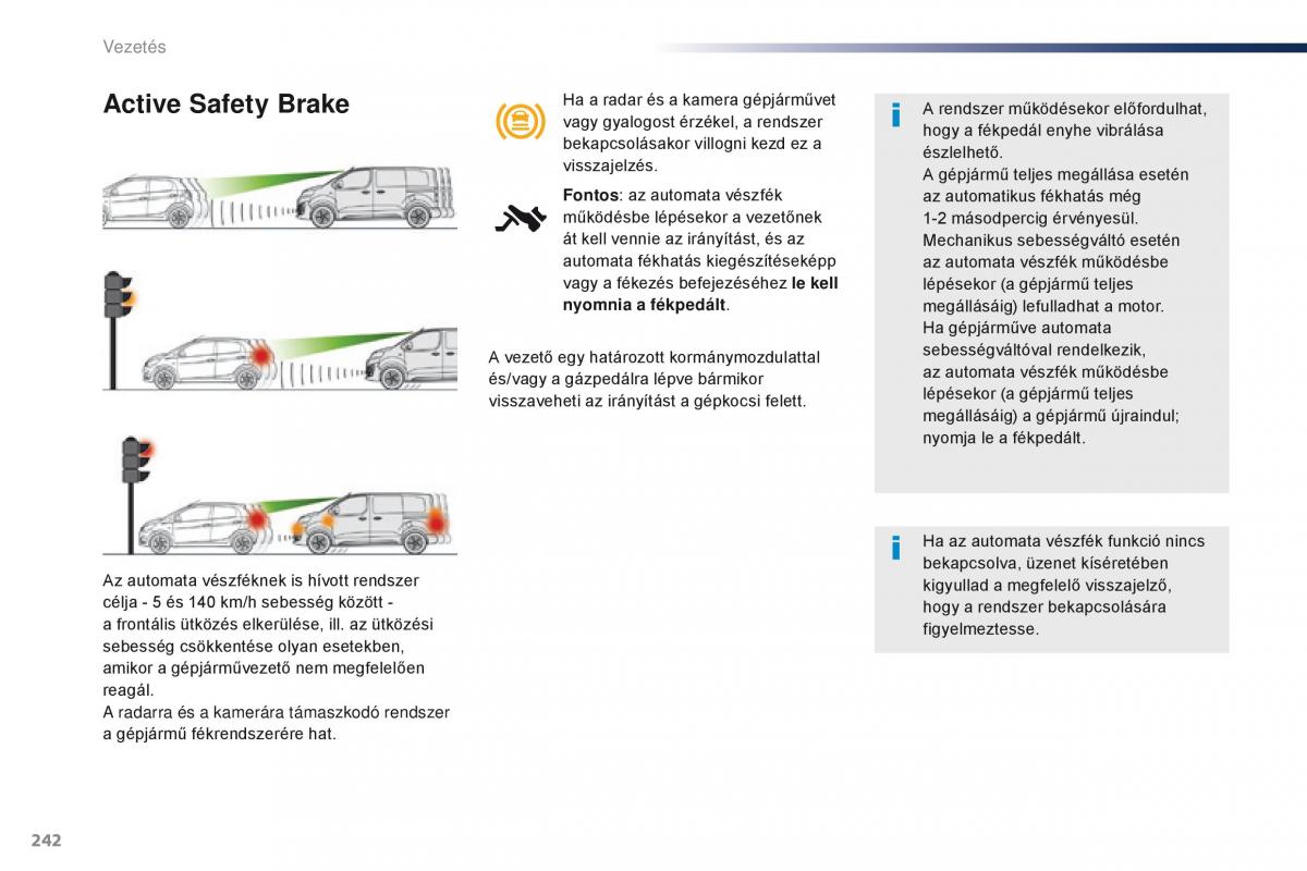 Peugeot Traveller Kezelesi utmutato / page 244