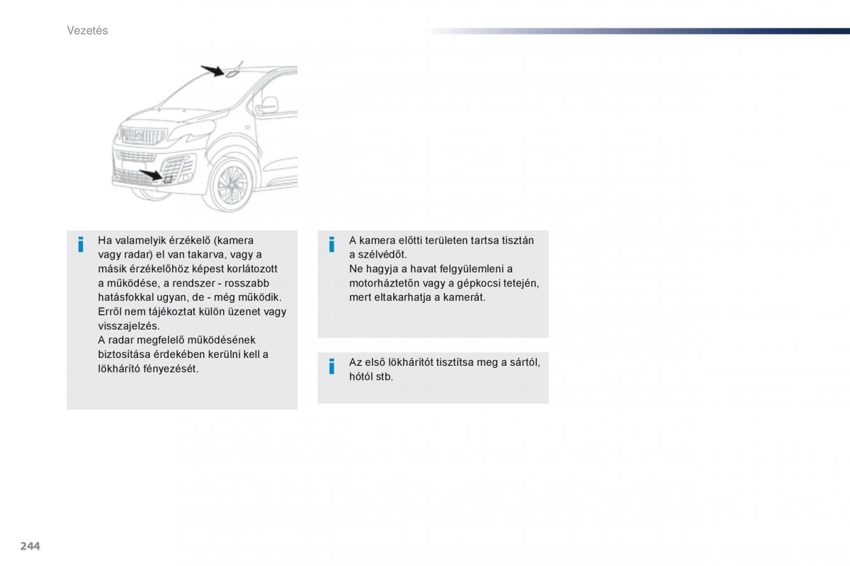 Peugeot Traveller Kezelesi utmutato / page 246