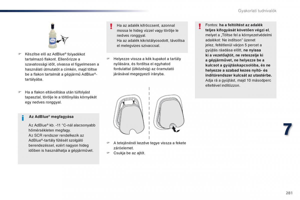 Peugeot Traveller Kezelesi utmutato / page 283