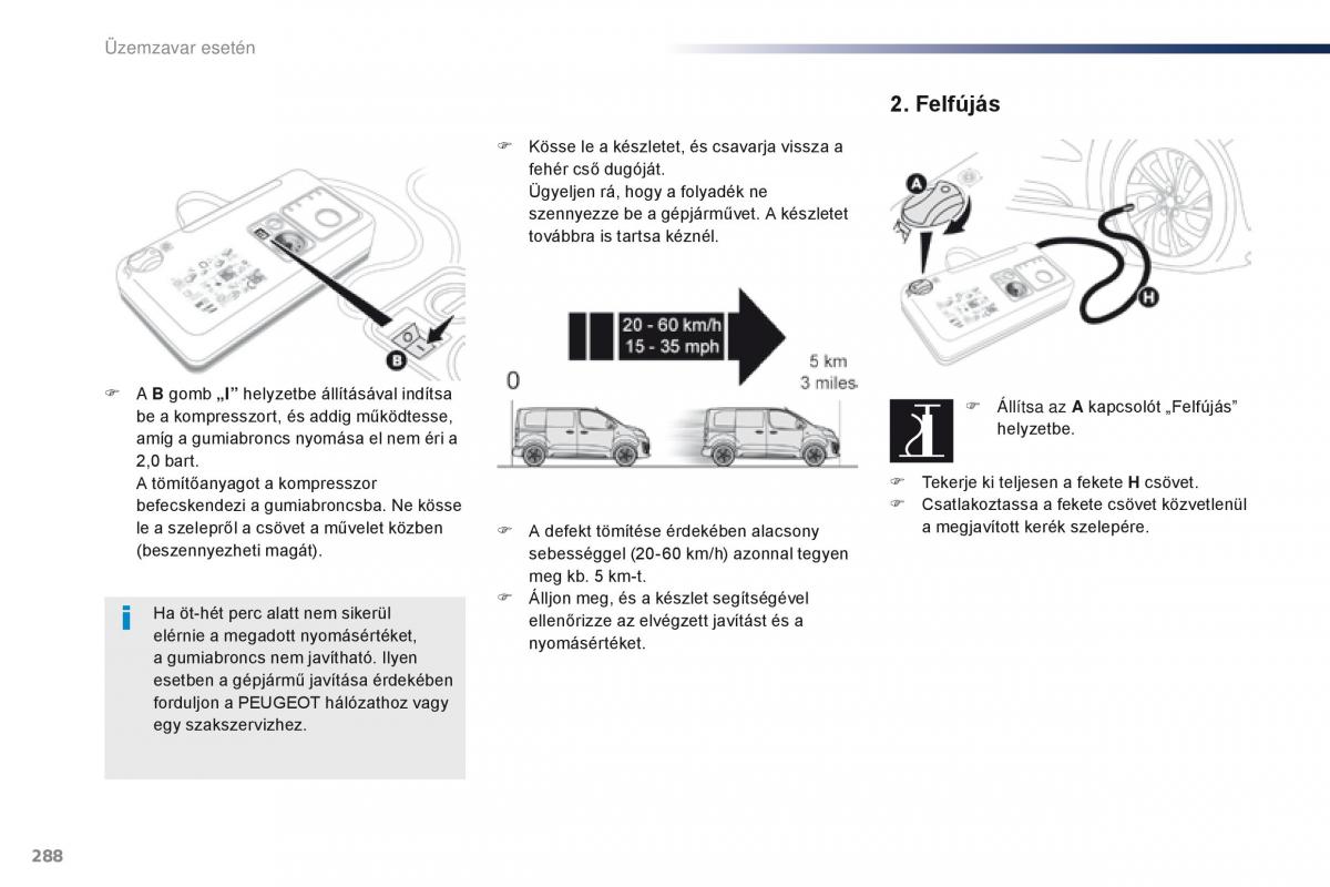 Peugeot Traveller Kezelesi utmutato / page 290