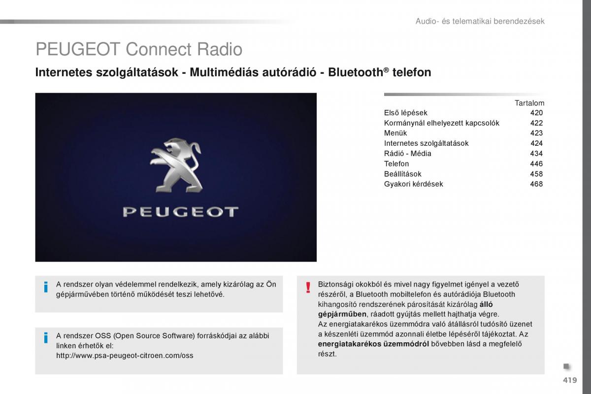 Peugeot Traveller Kezelesi utmutato / page 421