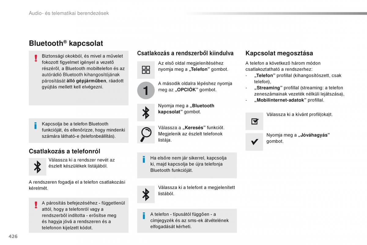 Peugeot Traveller Kezelesi utmutato / page 428