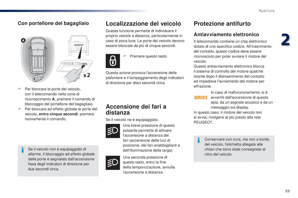 Peugeot Traveller manuale del proprietario / page 61