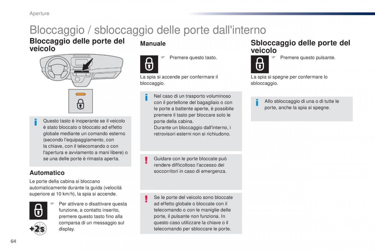 Peugeot Traveller manuale del proprietario / page 66