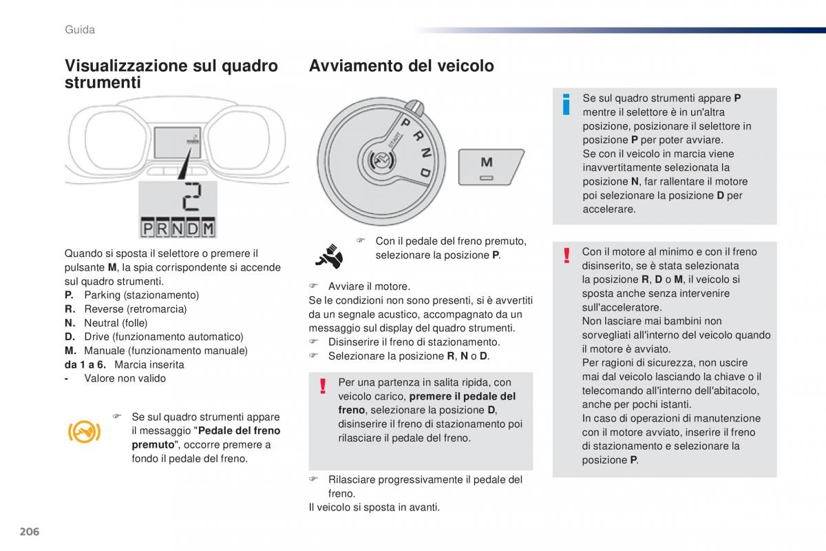 Peugeot Traveller manuale del proprietario / page 208