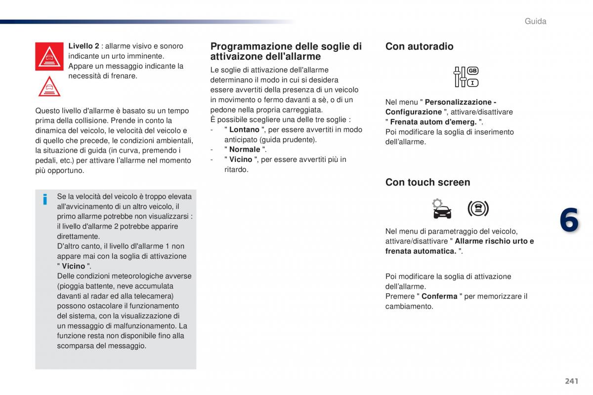 Peugeot Traveller manuale del proprietario / page 243