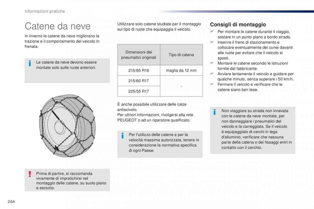 Peugeot Traveller manuale del proprietario / page 266