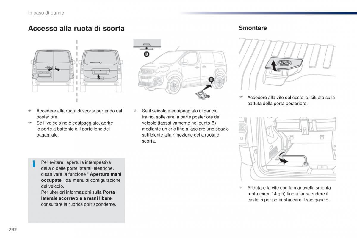 Peugeot Traveller manuale del proprietario / page 294