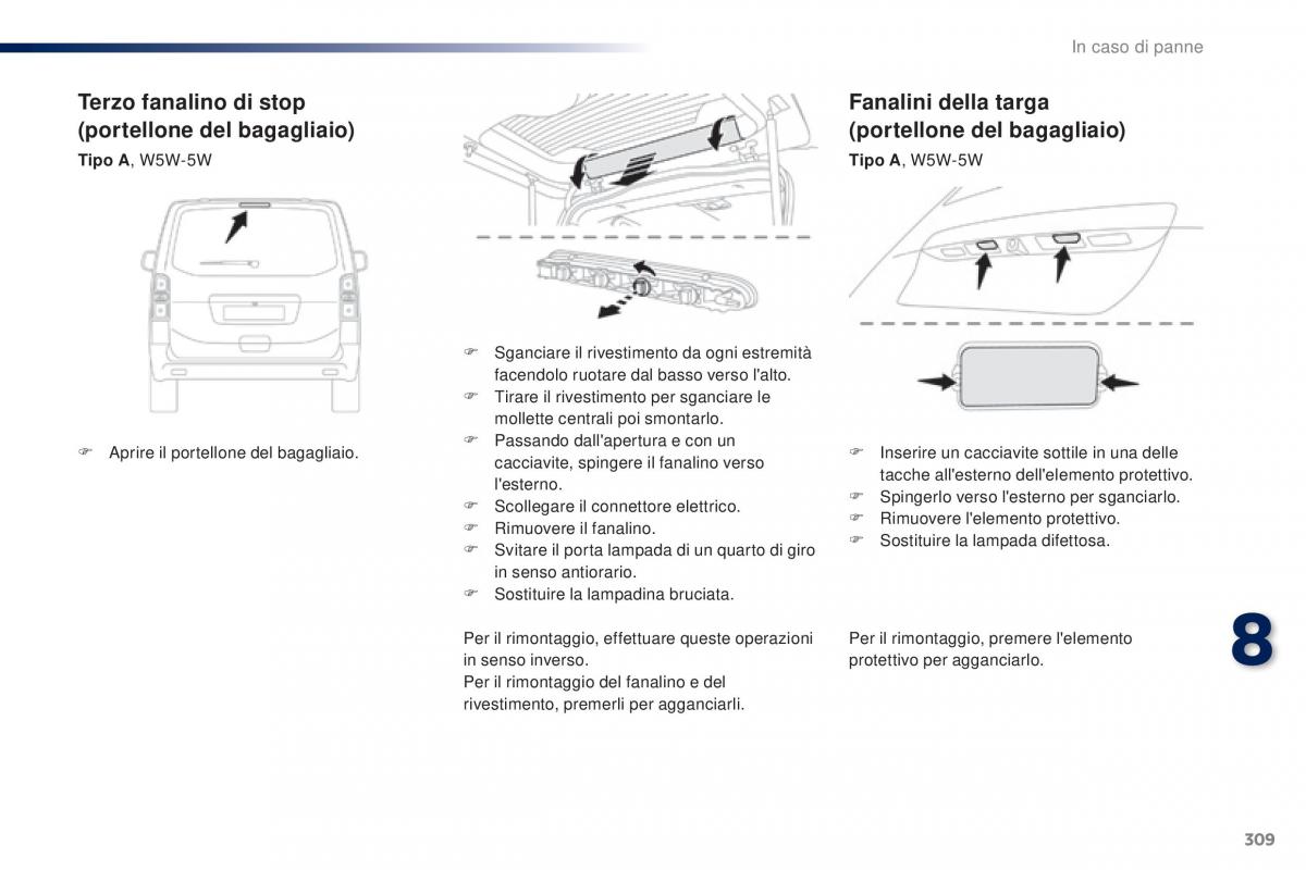 Peugeot Traveller manuale del proprietario / page 311