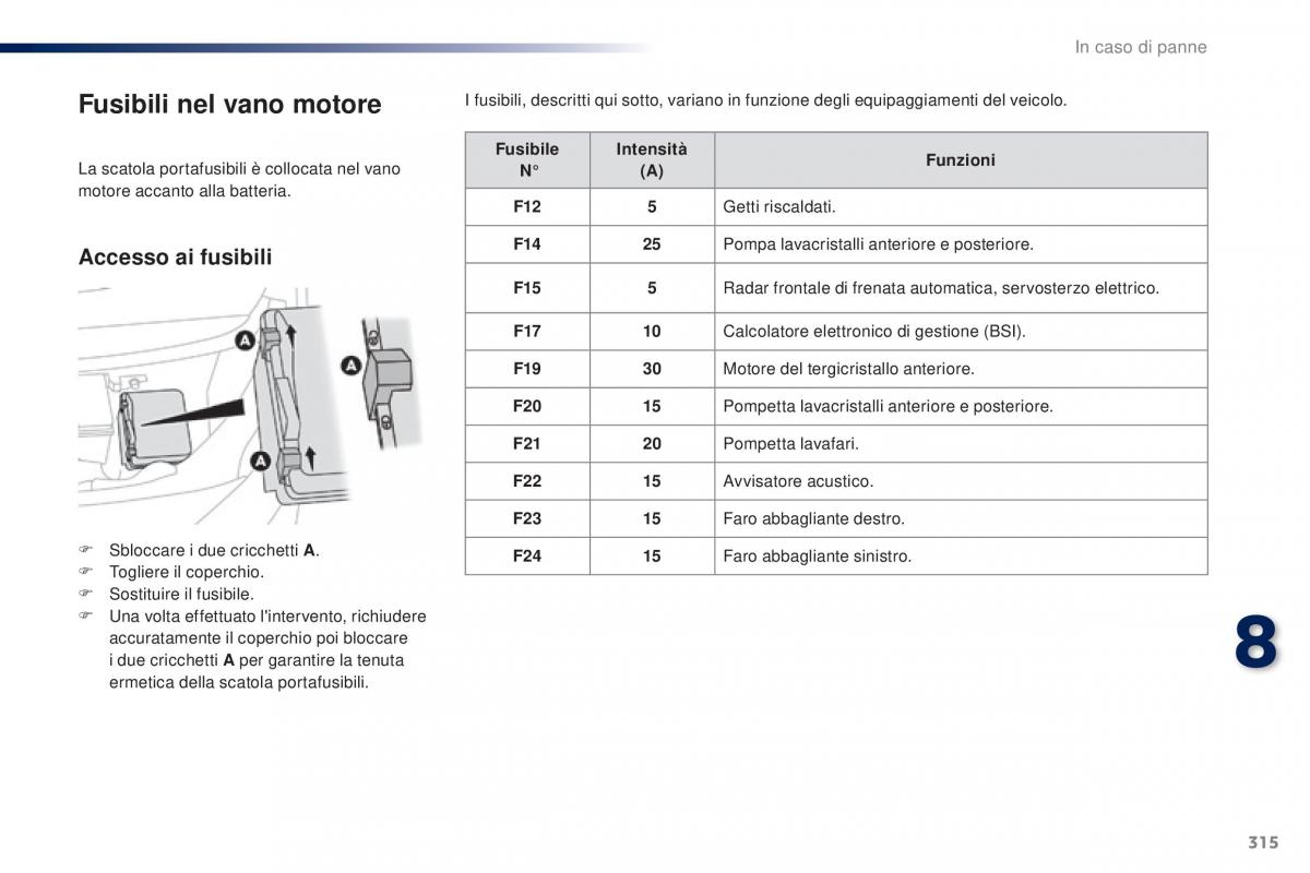 Peugeot Traveller manuale del proprietario / page 317