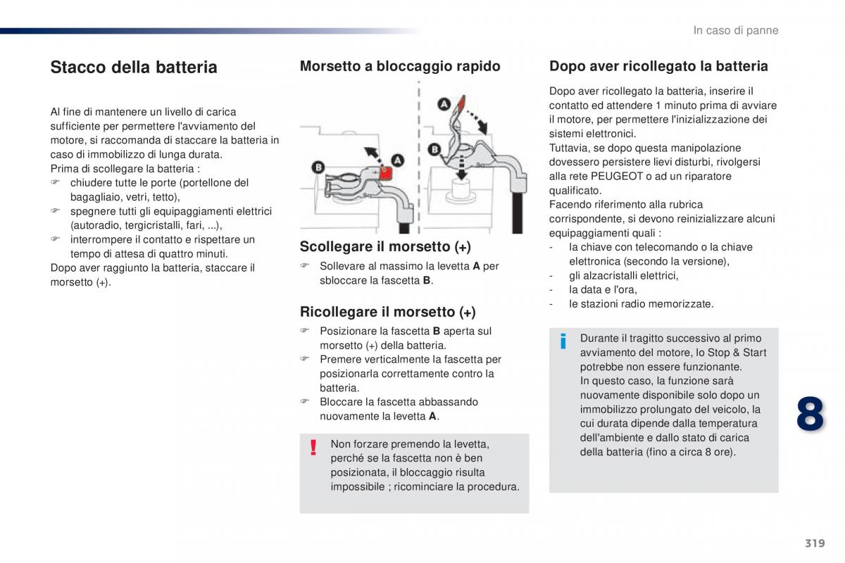 Peugeot Traveller manuale del proprietario / page 321