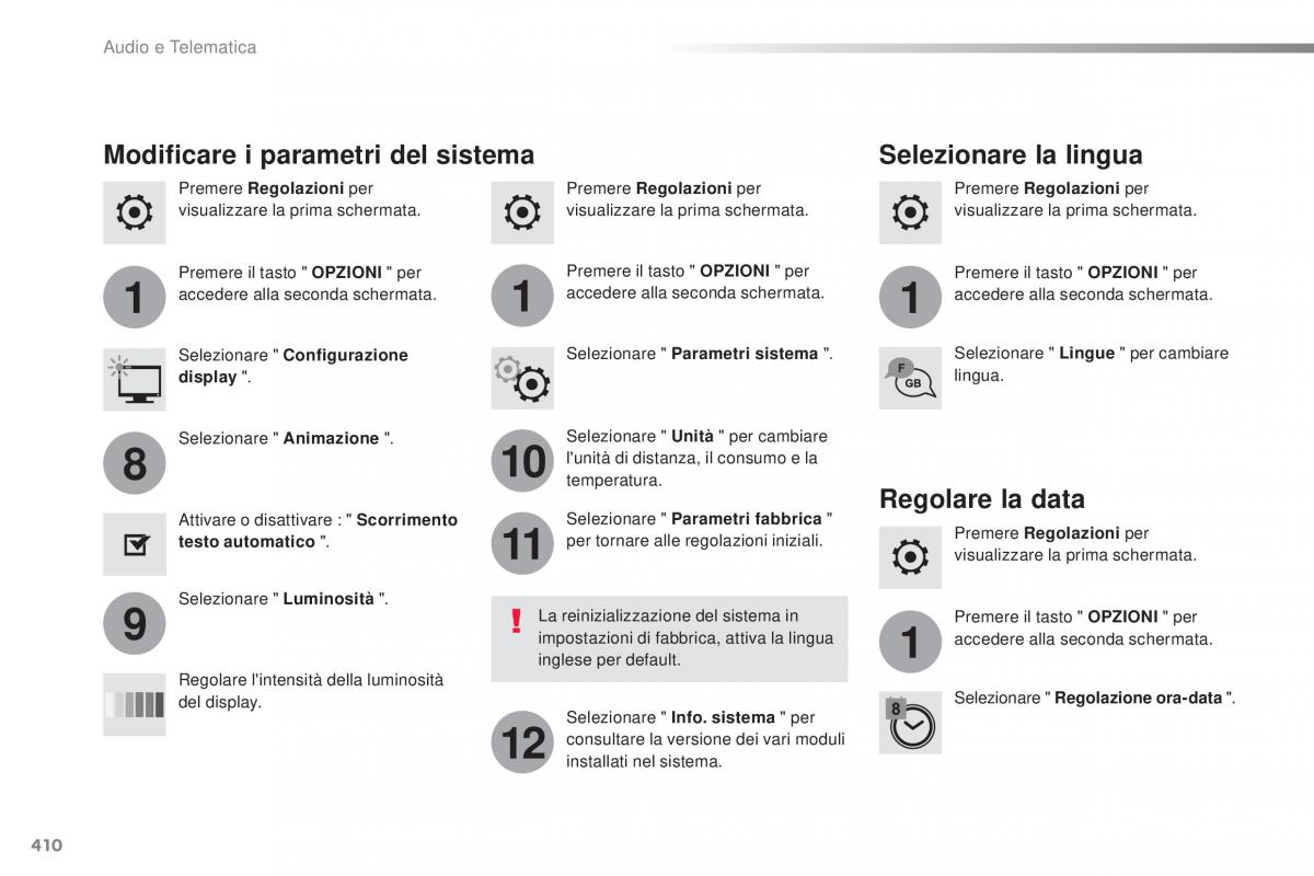 Peugeot Traveller manuale del proprietario / page 412