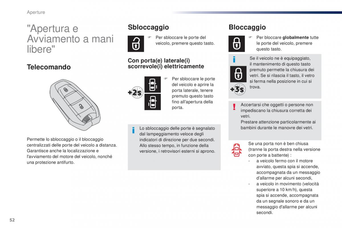 Peugeot Traveller manuale del proprietario / page 54