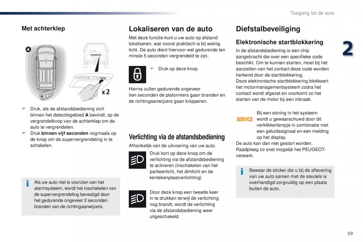 Peugeot Traveller handleiding / page 61