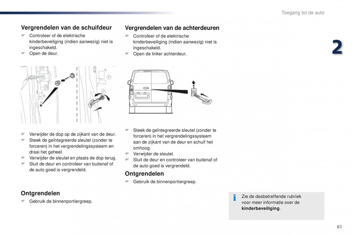 Peugeot Traveller handleiding / page 63