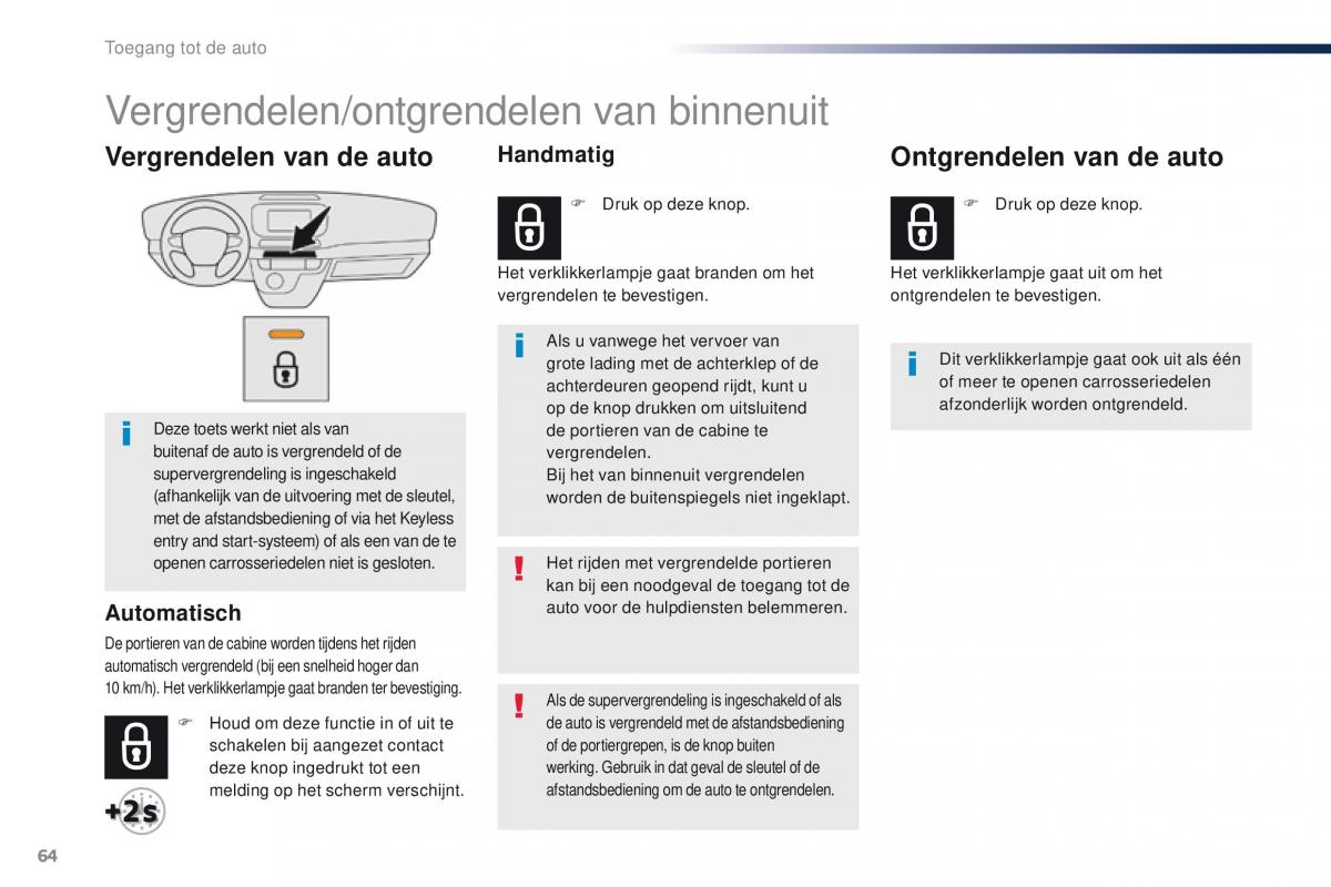 Peugeot Traveller handleiding / page 66