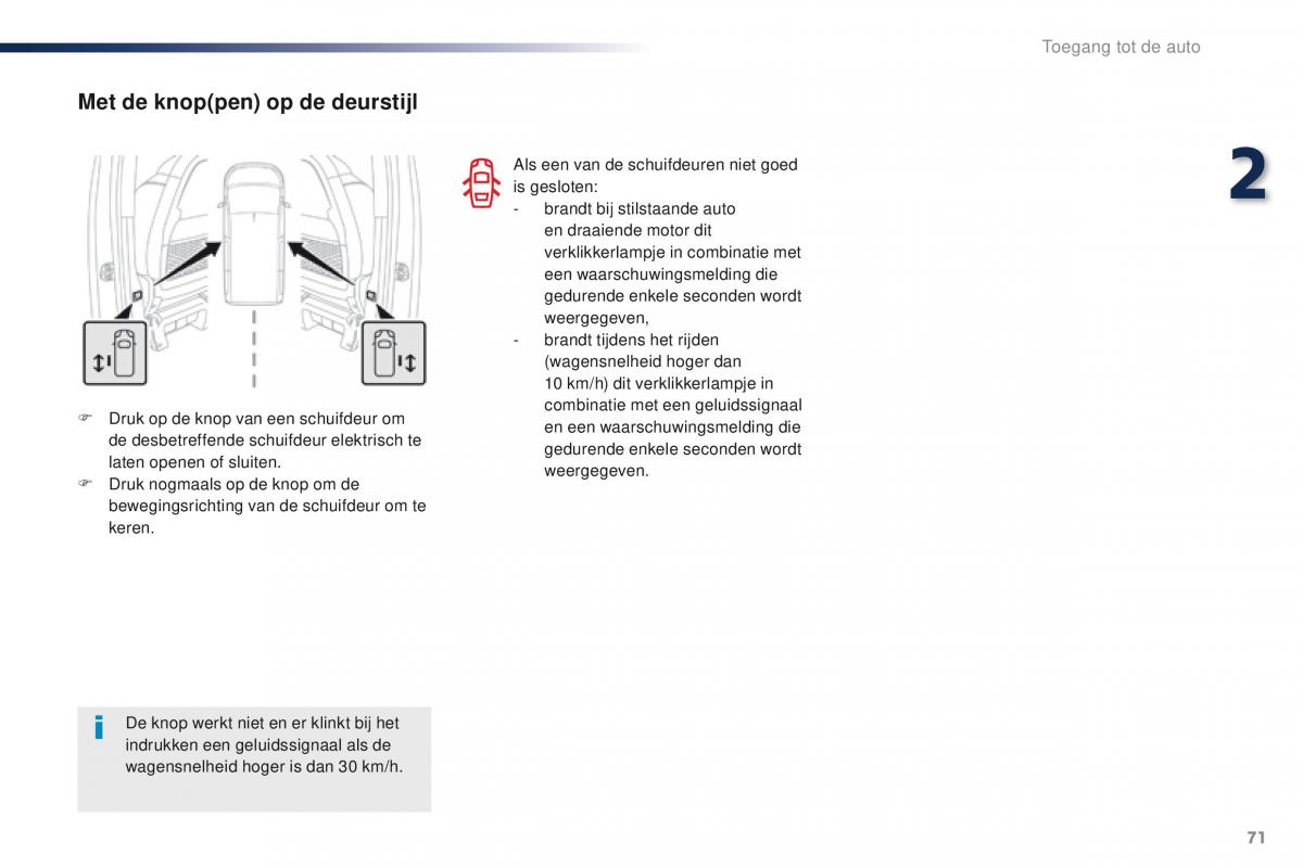 Peugeot Traveller handleiding / page 73