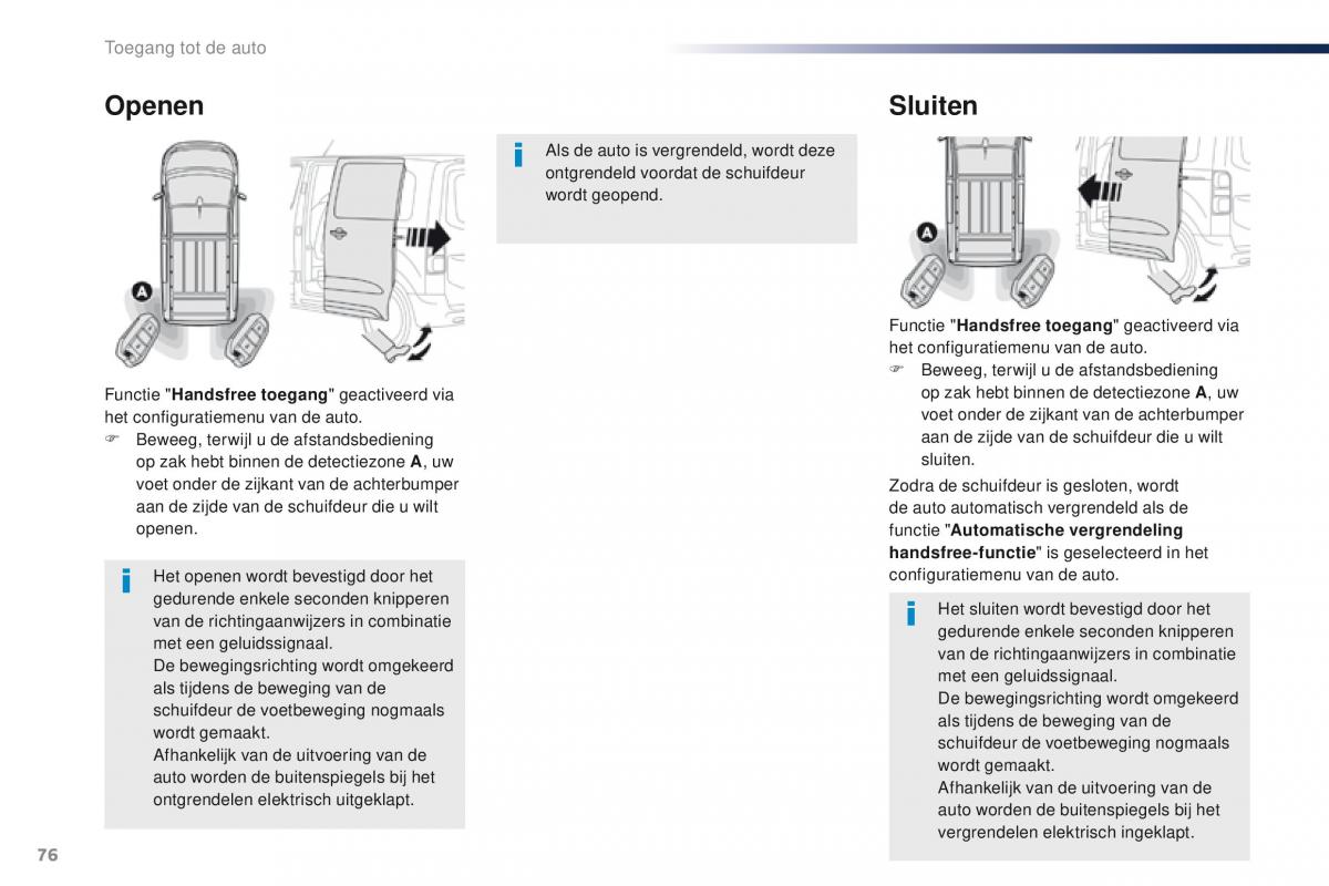 Peugeot Traveller handleiding / page 78