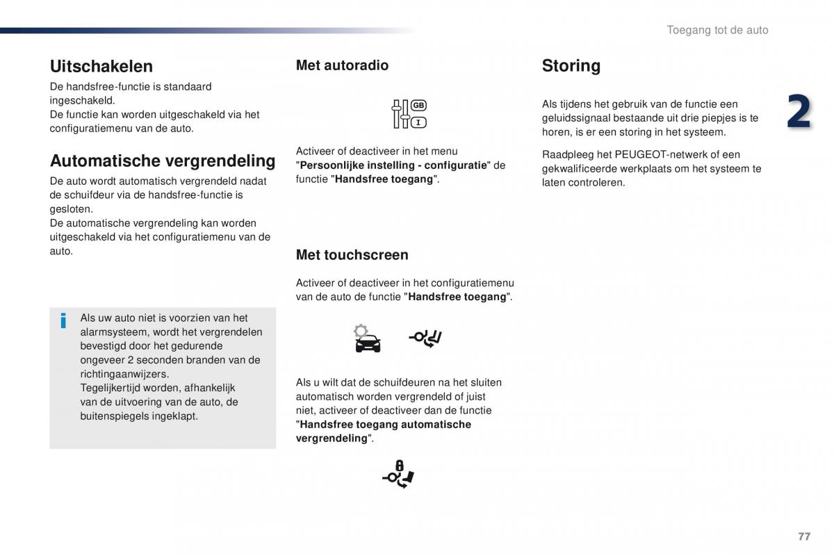 Peugeot Traveller handleiding / page 79