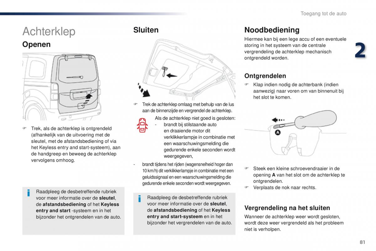 Peugeot Traveller handleiding / page 83