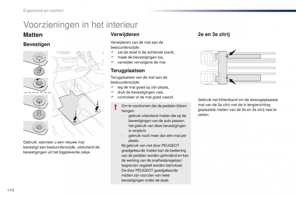 Peugeot Traveller handleiding / page 112