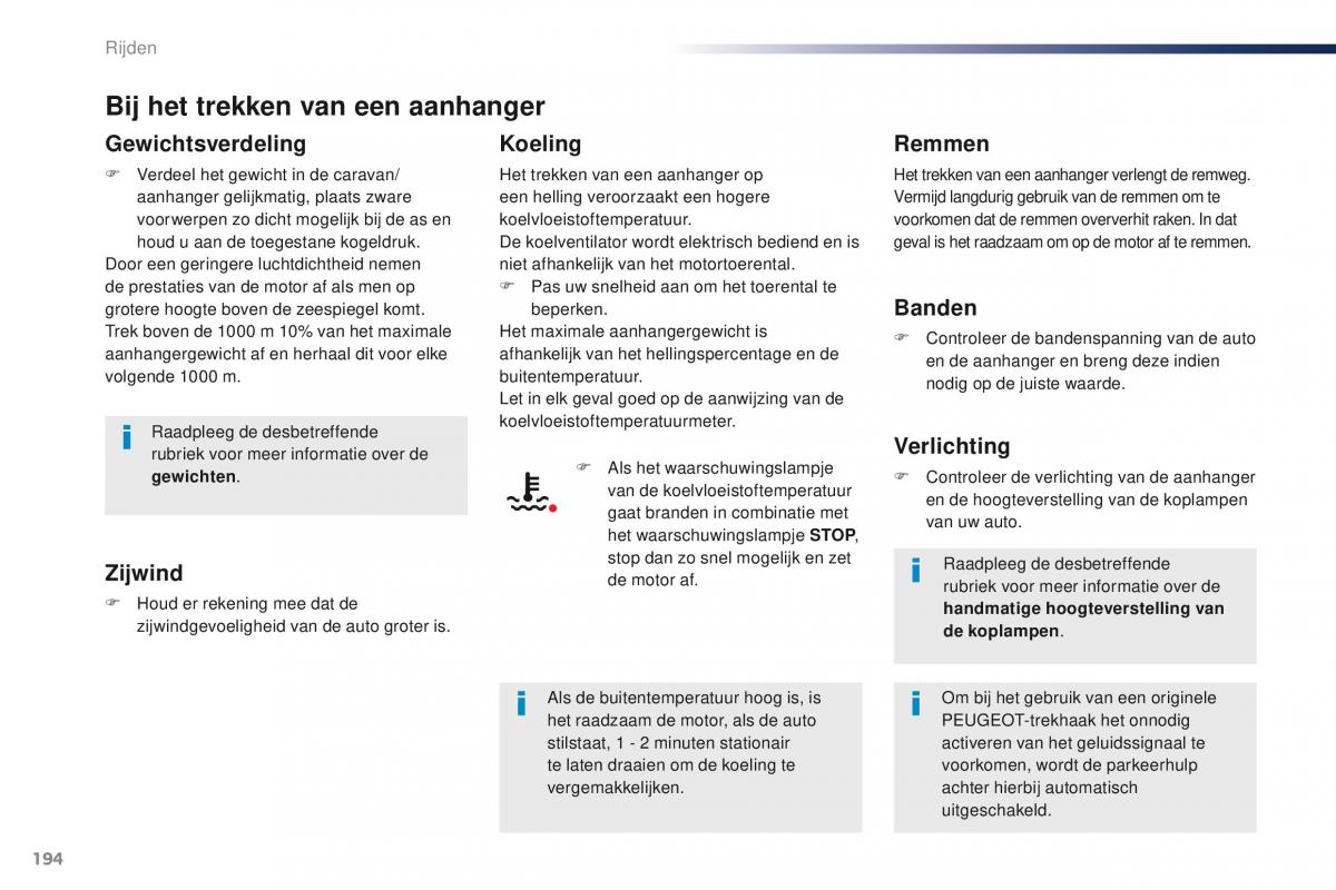Peugeot Traveller handleiding / page 196