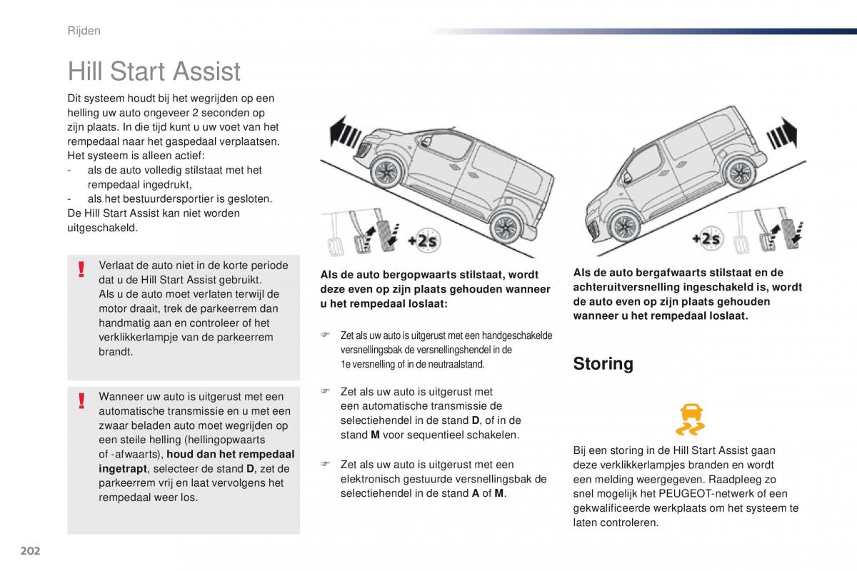 Peugeot Traveller handleiding / page 204