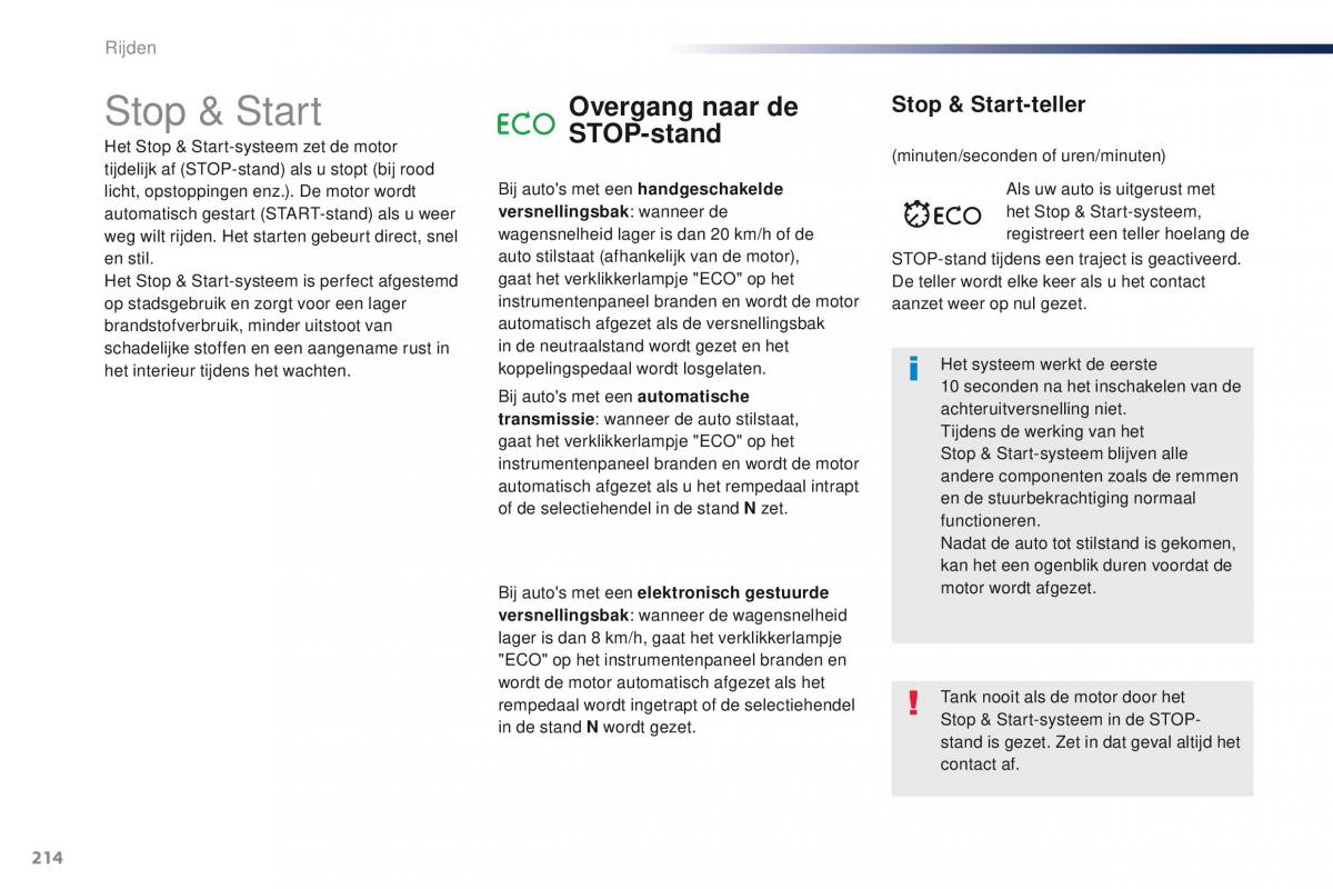 Peugeot Traveller handleiding / page 216