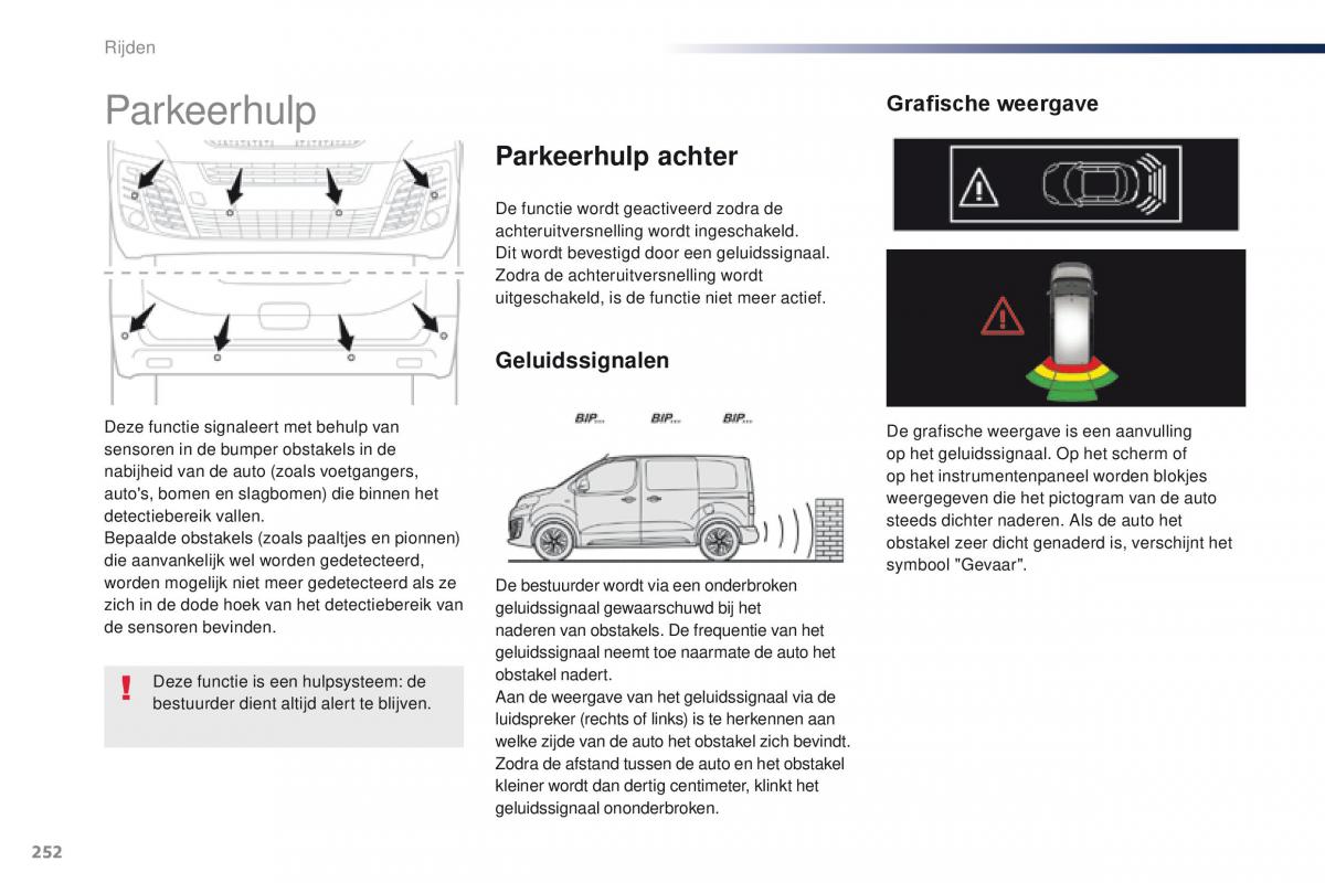 Peugeot Traveller handleiding / page 254