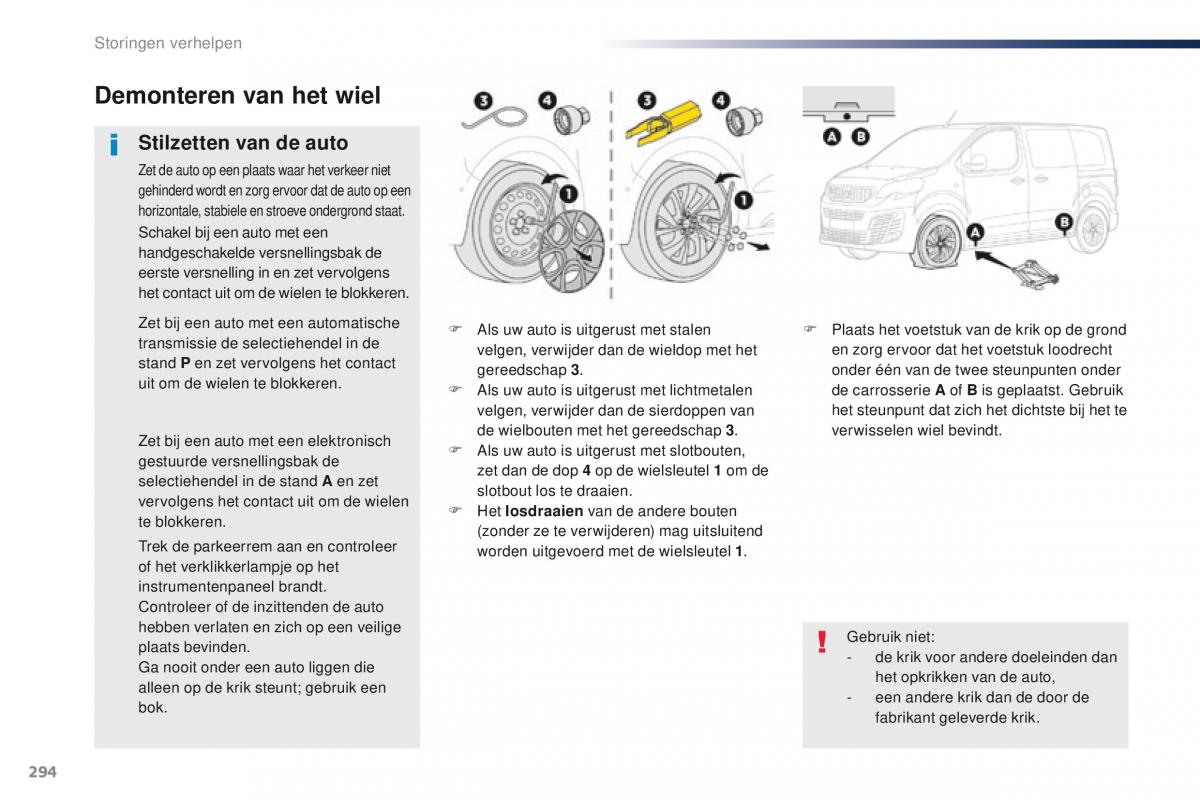 Peugeot Traveller handleiding / page 296