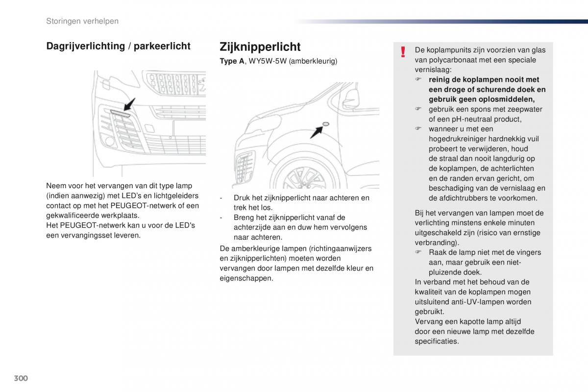 Peugeot Traveller handleiding / page 302