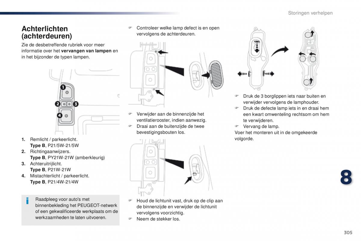 Peugeot Traveller handleiding / page 307