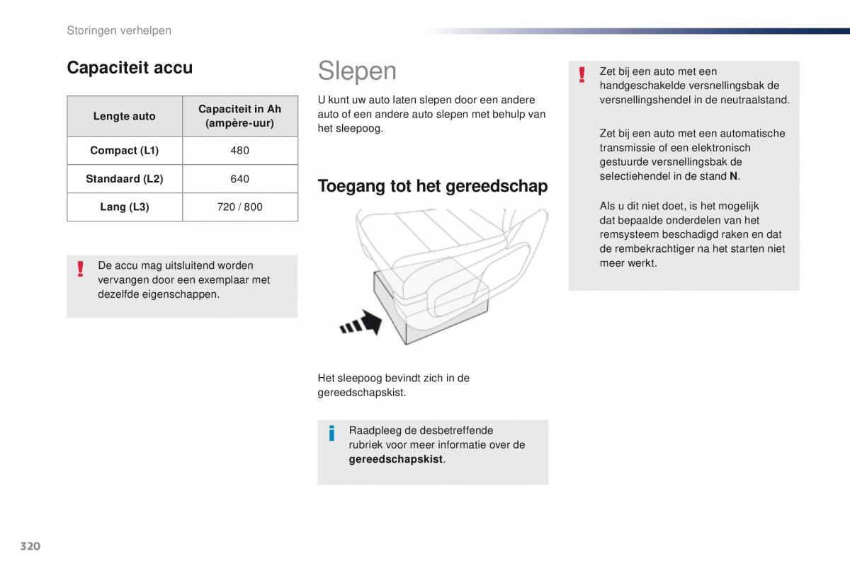 Peugeot Traveller handleiding / page 322