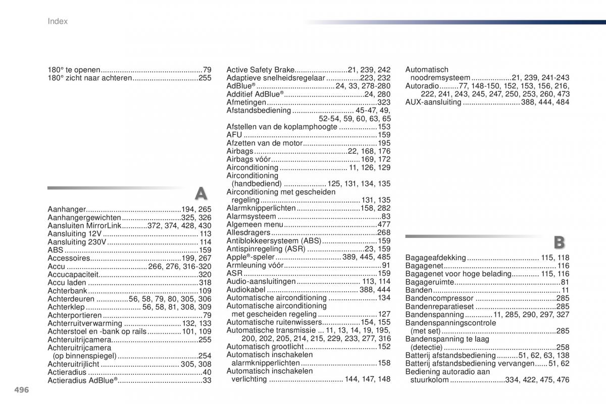 Peugeot Traveller handleiding / page 498