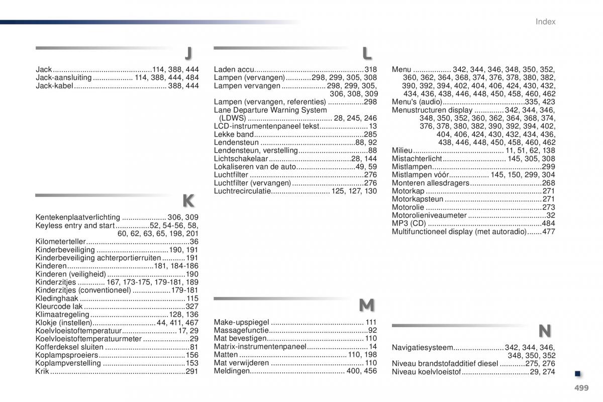 Peugeot Traveller handleiding / page 501