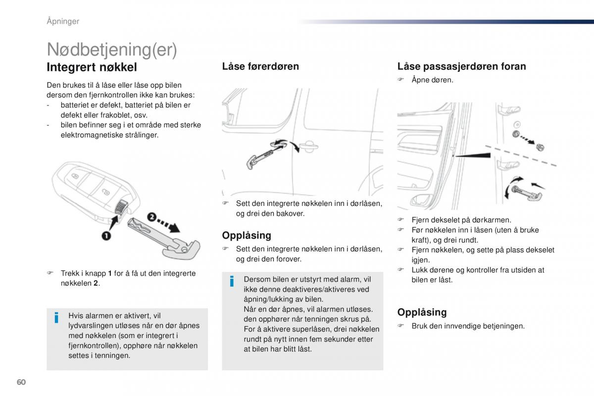 Peugeot Traveller bruksanvisningen / page 62