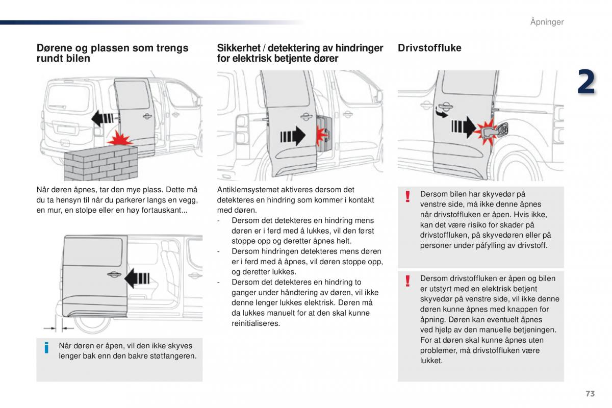 Peugeot Traveller bruksanvisningen / page 75